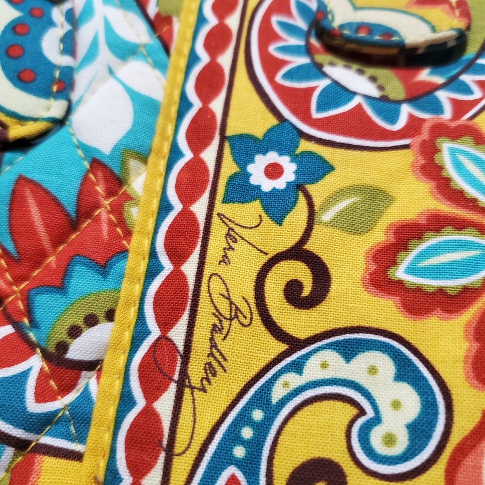 Vera Bradley Yellow Floral Quilted Shoulder Bag - Picture 11 of 14